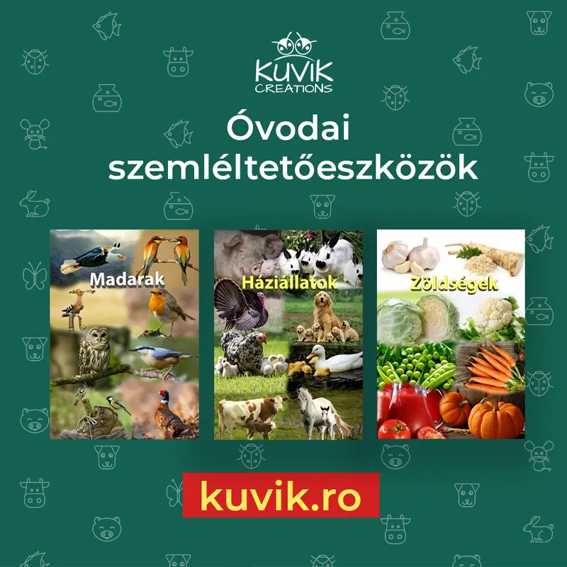 Kuvik Creations — Óvodai szemléltetőeszközök